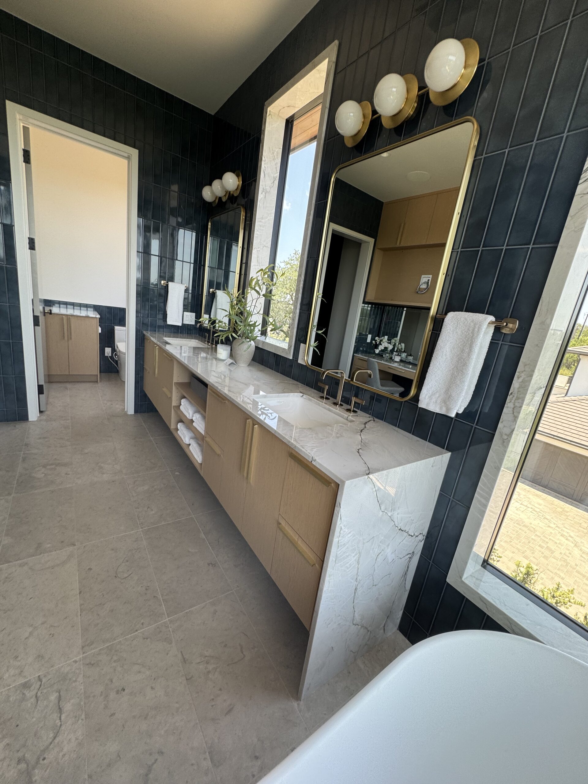 Quartzite vanity