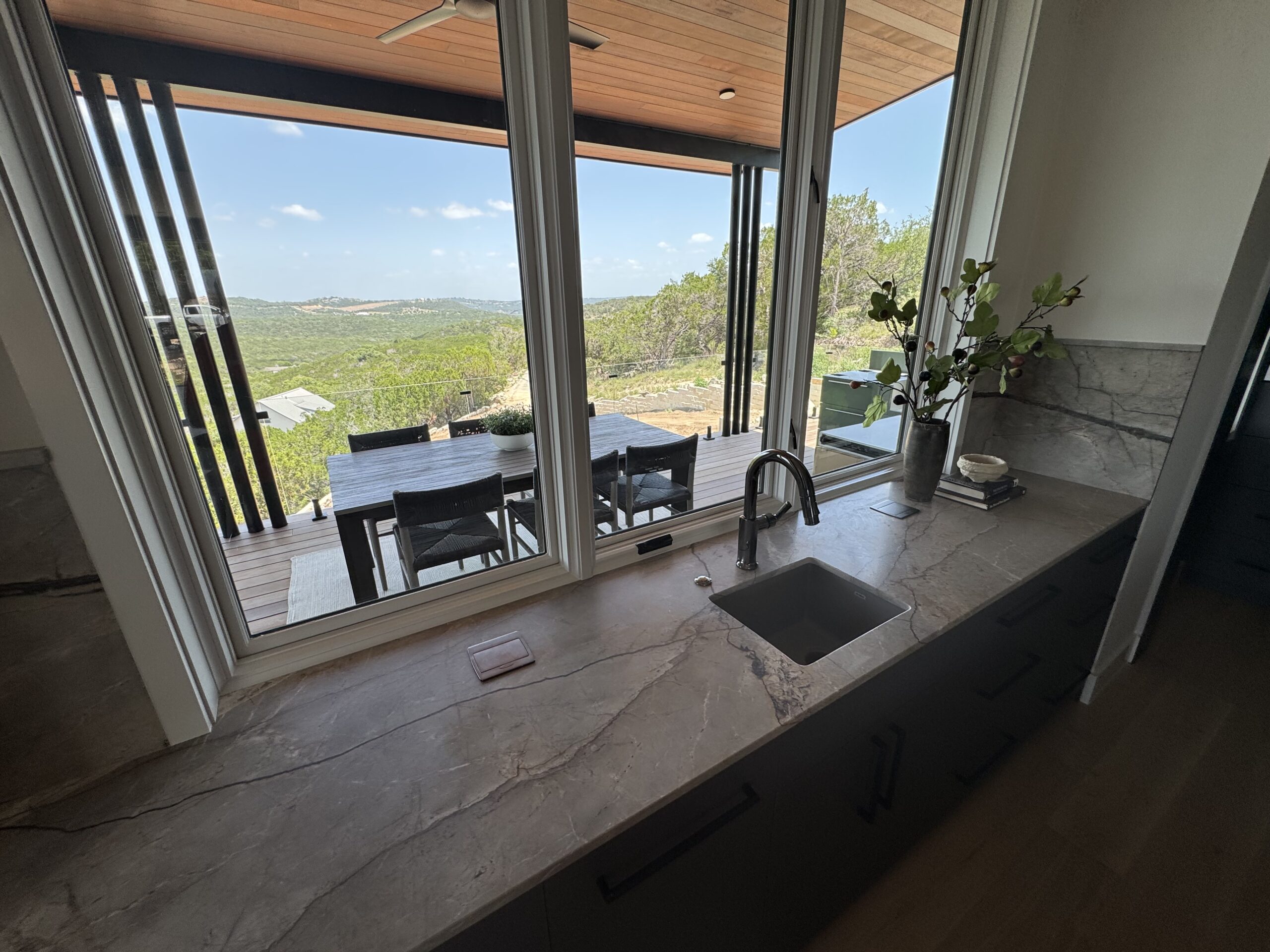 Hill Country stone installation